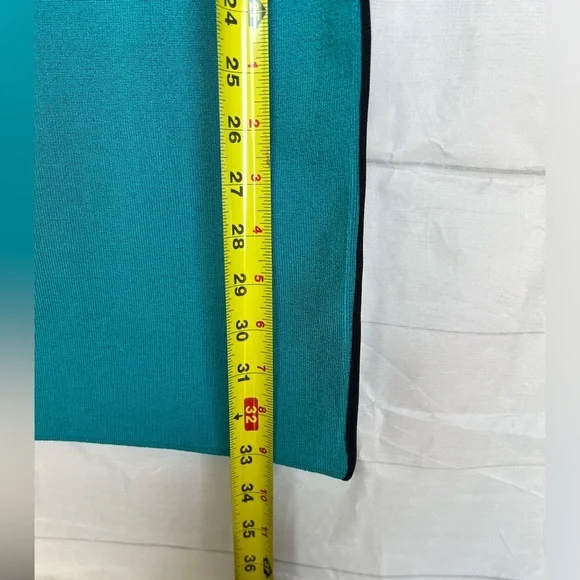 BEBE dress neon green and blue bodycon dress size small women’s dress - Picture 8 of 8